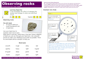 Year 3 Rocks | Outstanding Science