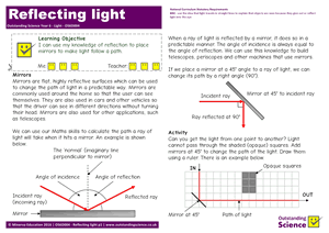Year 6 Light | Outstanding Science